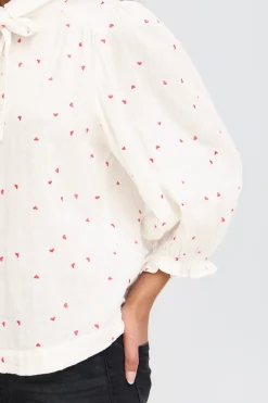 Blouse with long sleeve