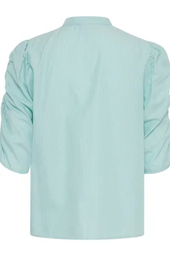 Blouse with short sleeve