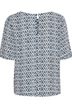 Blouse with short sleeve