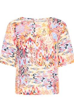 Blouse with short sleeve