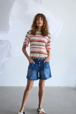 IHBANDIE Blouse with short sleeve