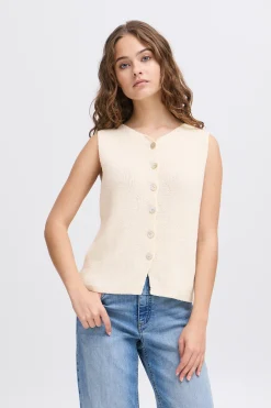 IHBLONDS Knitted waistcoat