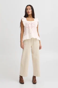 IREMILY Blouse with short sleeve