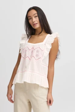 IREMILY Blouse with short sleeve