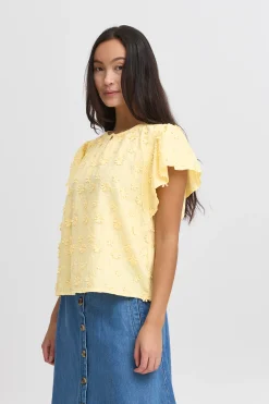IRLIANE Blouse with short sleeve