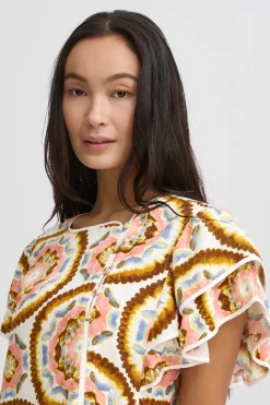 IRLILJE Blouse with short sleeve