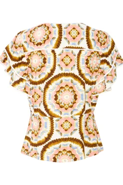 IRLILJE Blouse with short sleeve