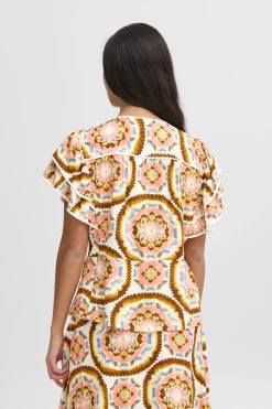 IRLILJE Blouse with short sleeve