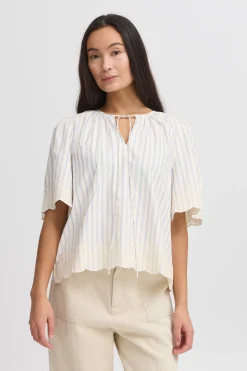 IRMAJA Blouse with short sleeve