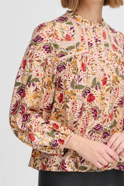 IRNOLA Blouse with long sleeve