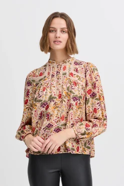 IRNOLA Blouse with long sleeve