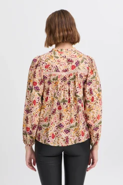 IRNOLA Blouse with long sleeve